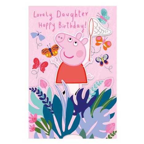 Lovely Daughter Moving Peppa Pig Birthday Card £2.99